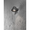 Outdoor wall luminaire TRIESTE, GU10 max. 35W, black aluminium / clear acrylic glass