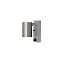 Outdoor wall luminaire MODENA DOWN with motion detector, GU10 max. 35W, stainless steel 304 / clear glass