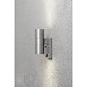 Luminaire mural d'ext�rieur MODENA haut bas, avec d�tecteur de mouvement GU10 IP44, acier inoxydable, transparent