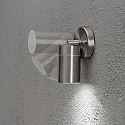 Luminaire mural d'ext�rieur MODENA pivotant GU10 IP44, acier inoxydable, transparent