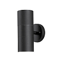 Outdoor wall luminaire MODENA, Up/Down, with double cone of light, IP44, 2x GU10 max. 35W, black aluminium / clear glass