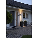 Outdoor wall luminaire MODENA, Up/Down, with double cone of light, IP44, 2x GU10 max. 35W, black aluminium / clear glass