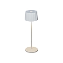Lampe de table � accu POSITANO rond, CCT Switch, dimmable IP54, blanche gradable