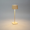 Konstsmide Lampe de table à accu CAPRI USB angulaire IP54, couleur sable gradable