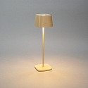 Konstsmide Lampe de table à accu CAPRI USB angulaire IP54, couleur sable gradable