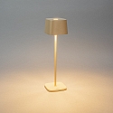 Konstsmide Lampe de table à accu CAPRI USB angulaire IP54, couleur sable gradable
