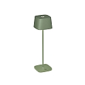 Lampe de table � accu CAPRI IP54, vert, gris gradable