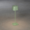 Konstsmide Lampe de table � accu CAPRI IP54, vert, gris gradable