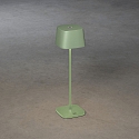 Konstsmide Lampe de table � accu CAPRI IP54, vert, gris gradable