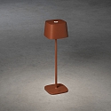 Konstsmide Lampe de table � accu CAPRI IP54, terre cuite gradable
