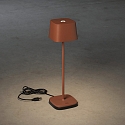 Konstsmide Lampe de table � accu CAPRI IP54, terre cuite gradable