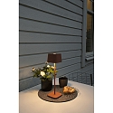 Konstsmide Lampe de table � accu CAPRI IP54, terre cuite gradable
