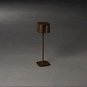 Lampe de table � accu NICE  angulaire, CCT Switch, dimmable IP54, rouille gradable