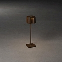 Lampe de table � accu NICE  angulaire, CCT Switch, dimmable IP54, rouille gradable