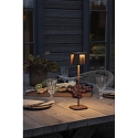 Lampe de table � accu NICE  angulaire, CCT Switch, dimmable IP54, rouille gradable