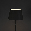Konstsmide Lampadaire � accu POMEZIA IP54, noir  gradable