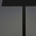 Konstsmide Lampadaire � accu POMEZIA IP54, noir  gradable