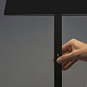 Konstsmide Lampadaire � accu POMEZIA IP54, noir  gradable