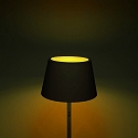 Konstsmide Lampadaire � accu POMEZIA IP54, noir  gradable
