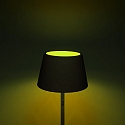 Konstsmide Lampadaire � accu POMEZIA IP54, noir  gradable