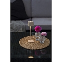 Konstsmide Lampe de table à accu CAPRI MINI USB angulaire IP54, couleur sable gradable
