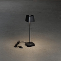 Konstsmide Lampe de table � accu CAPRI MINI IP54, noir  gradable
