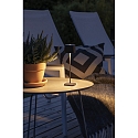 Konstsmide Lampe de table � accu CAPRI MINI IP54, noir  gradable