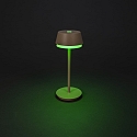 Lampe de table � accu LYON avec connexion USB, CCT Switch, RGB, avec variateur tactile IP54, terre cuite gradable