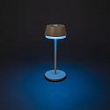 Lampe de table � accu LYON avec connexion USB, CCT Switch, RGB, avec variateur tactile IP54, terre cuite gradable