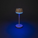 Lampe de table � accu LYON avec connexion USB, CCT Switch, RGB, avec variateur tactile IP54, terre cuite gradable