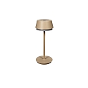 Lampe de table � accu LYON avec connexion USB, CCT Switch, RGB, avec variateur tactile IP54, terre cuite gradable