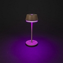 Lampe de table � accu LYON avec connexion USB, CCT Switch, RGB, avec variateur tactile IP54, terre cuite gradable