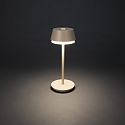 Lampe de table � accu LYON avec connexion USB, CCT Switch, RGB, avec variateur tactile IP54, terre cuite gradable