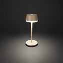 Lampe de table � accu LYON avec connexion USB, CCT Switch, RGB, avec variateur tactile IP54, terre cuite gradable