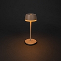 Lampe de table � accu LYON avec connexion USB, CCT Switch, RGB, avec variateur tactile IP54, terre cuite gradable