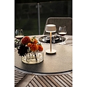 Lampe de table � accu LYON avec connexion USB, CCT Switch, RGB, avec variateur tactile IP54, terre cuite gradable