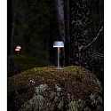 Konstsmide Lampe de table � accu LYON avec connexion USB, CCT Switch, RGB, avec variateur tactile IP54, vert, gris gradable