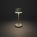 Konstsmide Lampe de table � accu LYON avec connexion USB, CCT Switch, RGB, avec variateur tactile IP54, vert, gris gradable