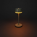Konstsmide Lampe de table � accu LYON avec connexion USB, CCT Switch, RGB, avec variateur tactile IP54, vert, gris gradable