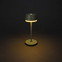 Konstsmide Lampe de table � accu LYON avec connexion USB, CCT Switch, RGB, avec variateur tactile IP54, vert, gris gradable