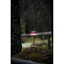 Konstsmide battery table lamp LYON with USB connection, CCT Switch, RGB, with touch dimmer IP54, terracotta dimmable
