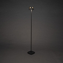 Konstsmide Lampadaire � accu NICE angulaire, avec connexion USB, CCT Switch, avec variateur tactile IP54, noir gradable