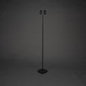 Konstsmide Lampadaire � accu NICE angulaire, avec connexion USB, CCT Switch, avec variateur tactile IP54, noir gradable