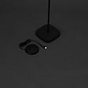 Konstsmide Lampadaire � accu NICE angulaire, avec connexion USB, CCT Switch, avec variateur tactile IP54, noir gradable