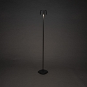 Konstsmide Lampadaire � accu NICE angulaire, avec connexion USB, CCT Switch, avec variateur tactile IP54, noir gradable