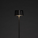 Konstsmide Lampadaire � accu NICE angulaire, avec connexion USB, CCT Switch, avec variateur tactile IP54, noir gradable