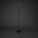 Konstsmide Lampadaire � accu NICE angulaire, avec connexion USB, CCT Switch, avec variateur tactile IP54, noir gradable