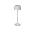 Lampe de table � accu LILLE avec connexion USB, avec variateur tactile IP54, blanche gradable