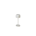 Lampe de table � accu LILLE MINI avec connexion USB, avec variateur tactile IP54, blanche gradable