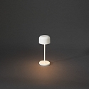 Lampe de table à accu LILLE MINI avec connexion USB, avec variateur tactile IP54, blanche gradable